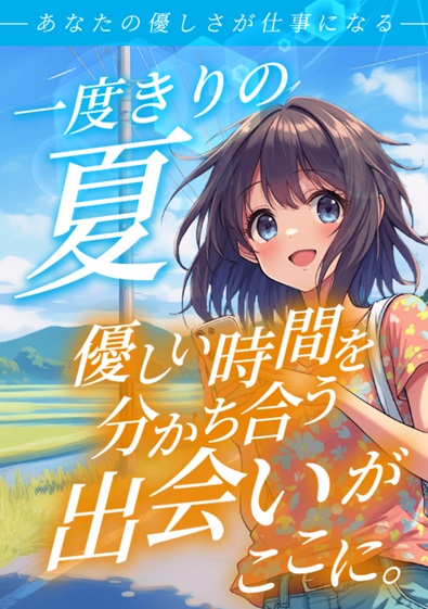 あなたの優しさが仕事になる♪